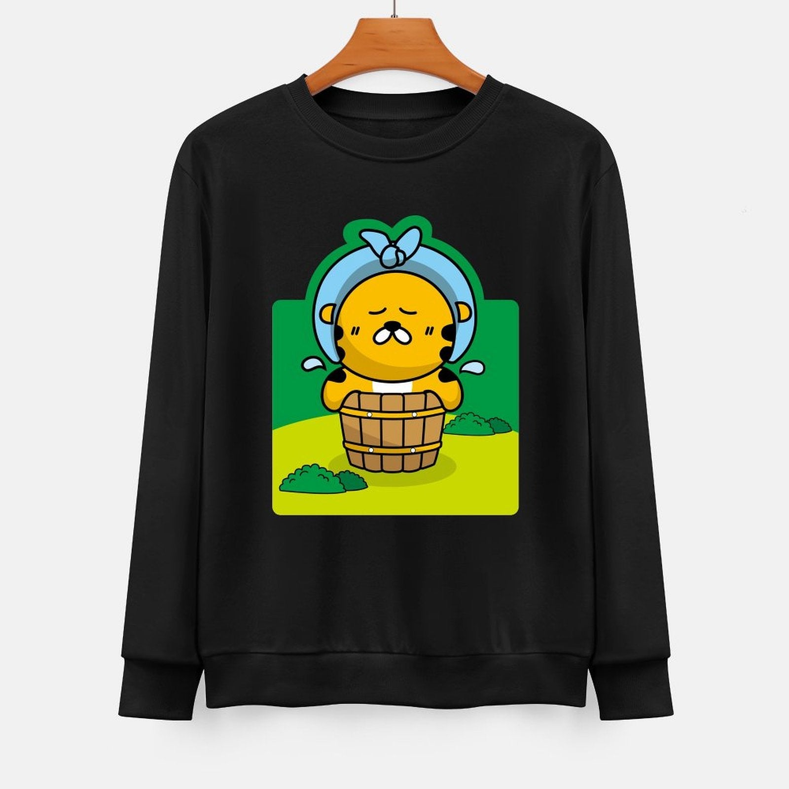 Front Patterned Long Sleeve Top100% Cotton ClassicFit